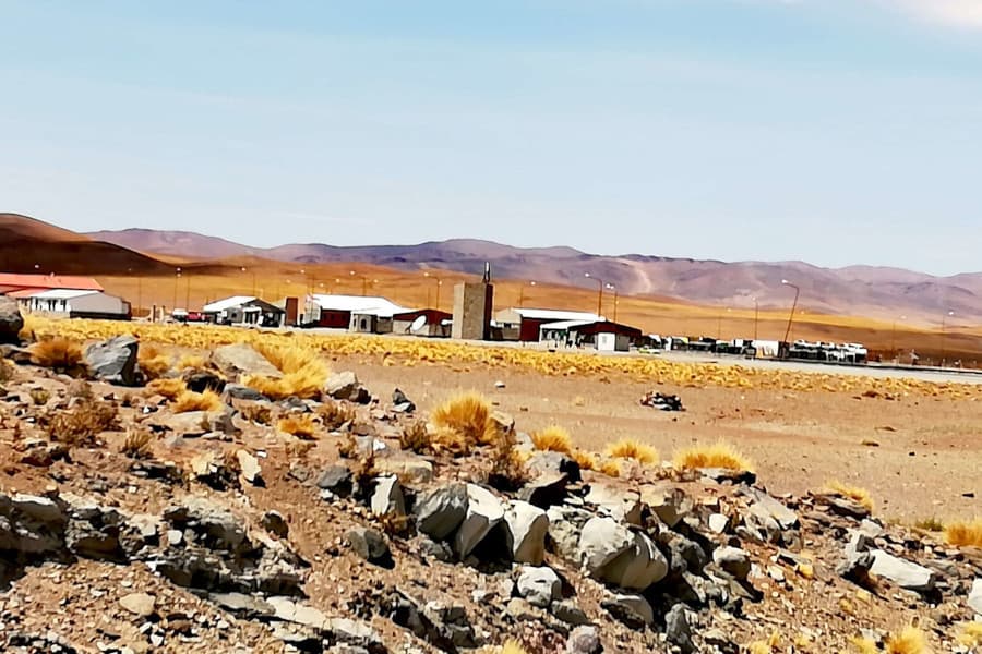 Posto de fronteira no Paso de Jama