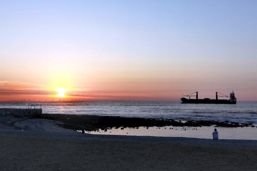 Atacama de carro - Pôr-do-sol no mar - Ruta 1 Iquique - Antofagasta