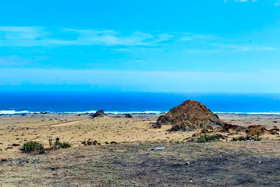 Atacama de carro - Visão do mar de Caldera – Trecho: Antofagasta a Bahia Inglesa